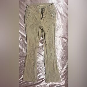 American Eagle Outfitters Women's Tan Straight Leg Pants